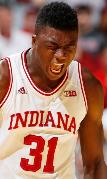No. 13 Indiana holds on, upsets No. 3 North Carolina 76-67